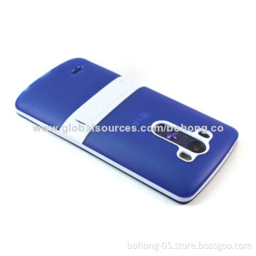Matt TPU+PC holder case for LG G3